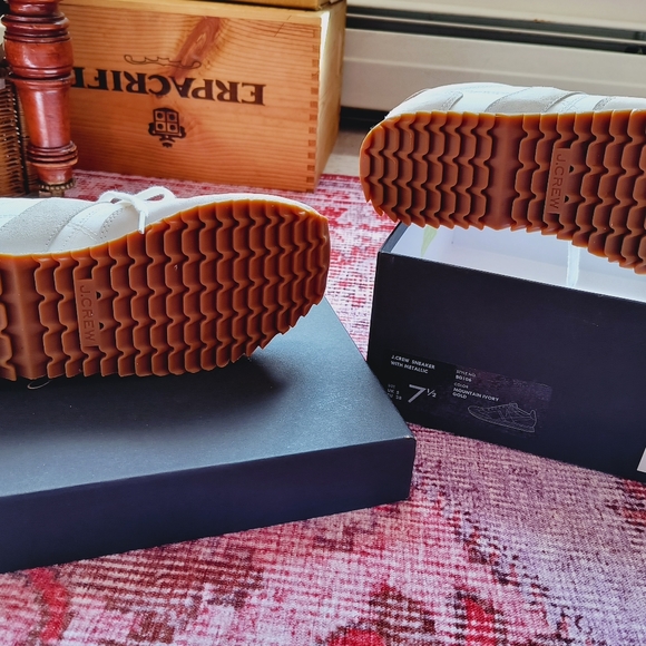 JCrew Canvas & Leather with Gold Metallic - Picture 7 of 9